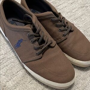 Polo by Ralph Lauren Men's Brown Canvas Sneakers